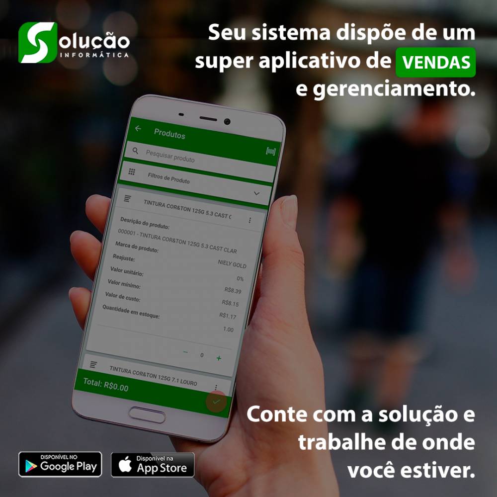 Aplicativo de força de vendas